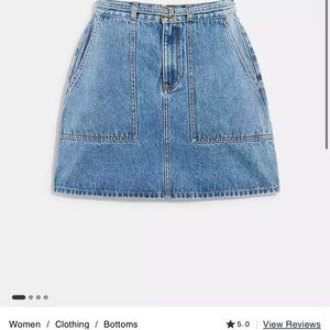 Coach Denim Mini Skirt